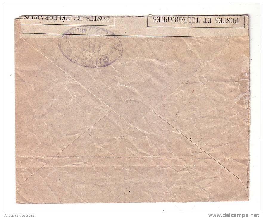 Suisse Lausanne Ouvert Par L'Autorité Militaire Censure 1916 Société Générale Banque Paris - Lettres & Documents