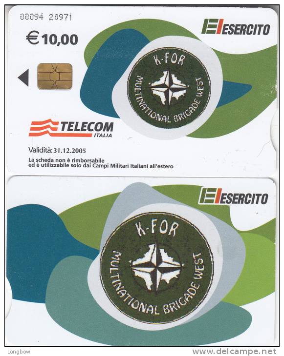 ITALY CHIP-ONLY MILITARY BASES ## Cod.94 ## - Esercito