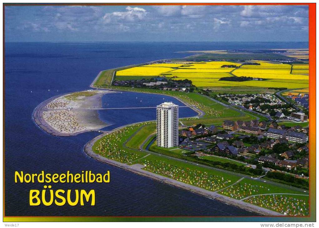 01176 BÜSUM - Blick Auf Die Perlebucht Und Den Südstrand - Buesum