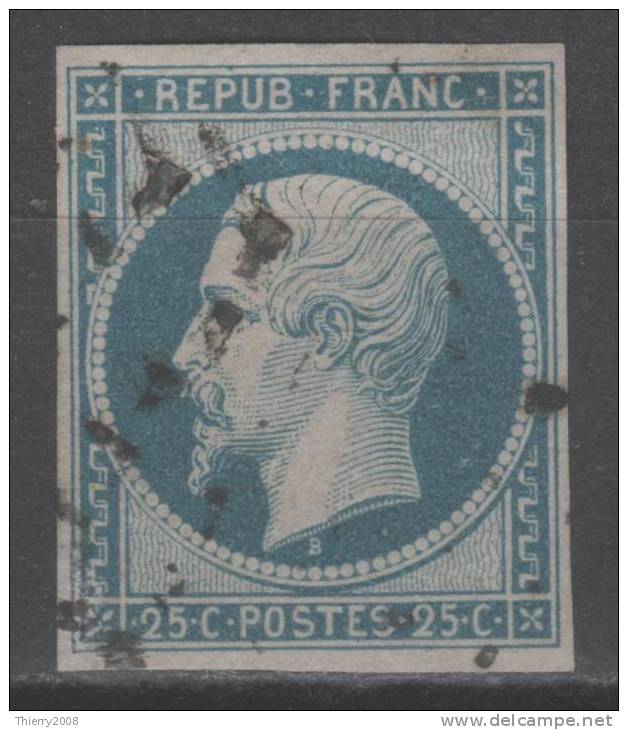 Louis-Napoléon  N° 10 Avec Oblitération Gros Points  TB - 1852 Louis-Napoléon