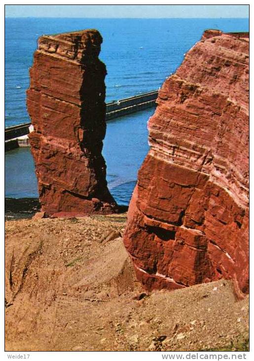 01222 HELGOLAND - Blick Auf Die Lange Anna - Helgoland