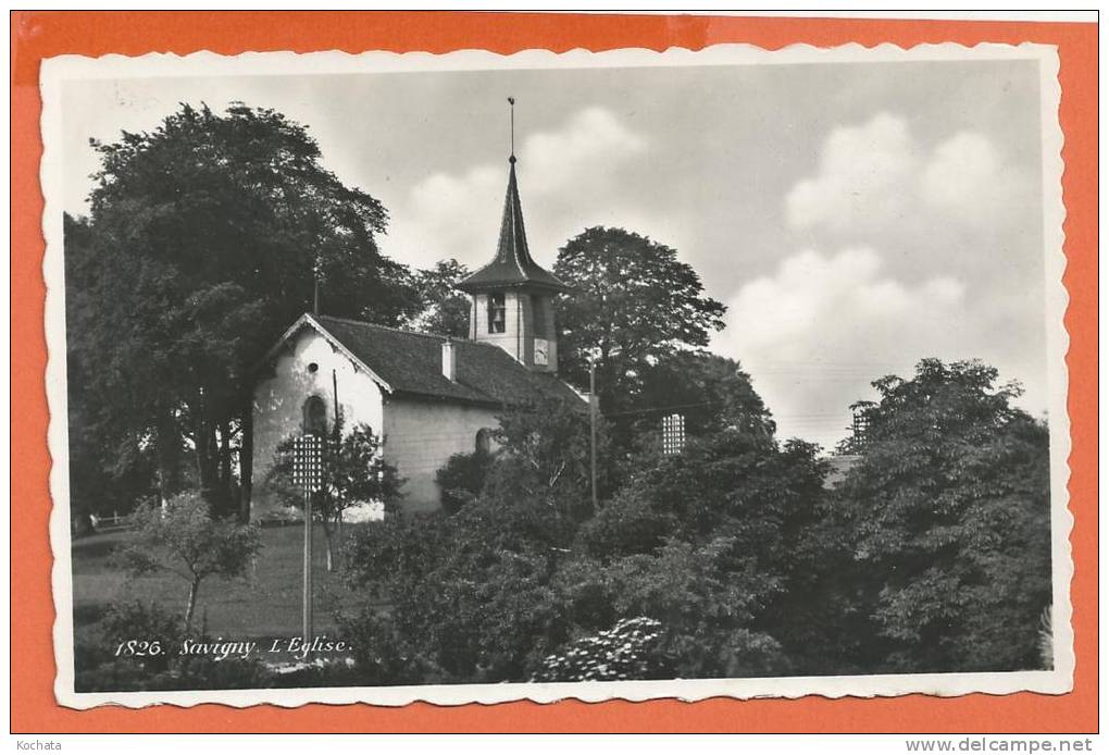 T206, Savigny, L'Eglise, 1826, Circulée 1943 - Savigny