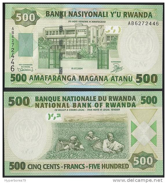 Rwanda P 30 - 500 Francs 1.7.2004 - UNC - Rwanda