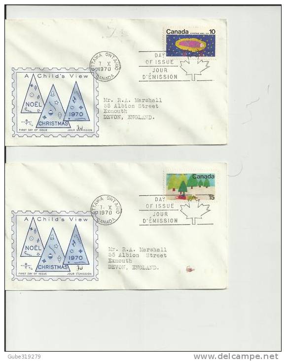 CANADA 1970 - FDC SIR OLIVER MOWAT - FATHER OF CONFEDERATION ADD TO ROCHESTER U.KINGDOM W 2 ST OF 6 C POSTM OTTAWA ONT A - 1961-1970