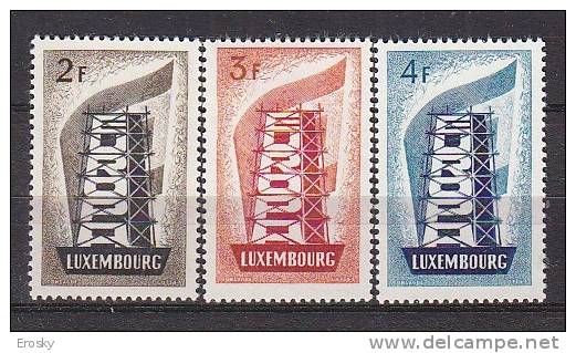 PGL BH0095 - EUROPA CEPT 1956 LUXEMBOURG Yv N°514/16 ** - 1956