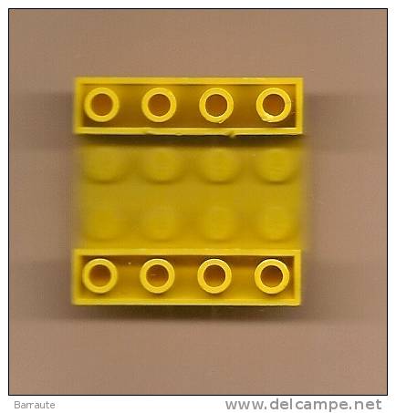 Lego 4854 Slope Brick 45 4x4 Double Inverted.Jaune. Provient De L´ensemble Hélicopter 6697. - Lego System