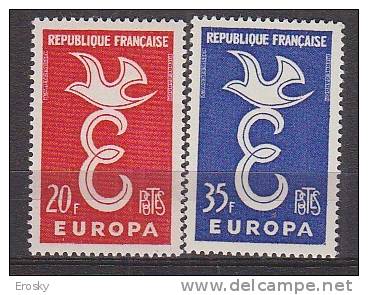 PGL BH0109 - EUROPA CEPT 1958 FRANCE Yv N°1176/74 ** - 1958