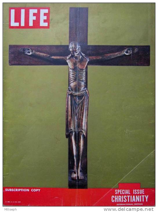 Magazine LIFE - SPECIAL ISSUE CHRISTIANITY - CHRISTIANISME - FEBUARY 6 , 1956 - INTER. ED. -  Publicités Diverses  (3039 - News/ Current Affairs