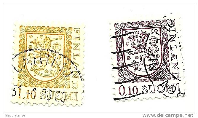1978 - Finlandia 788 + 790 Ordinaria C2098, - Used Stamps