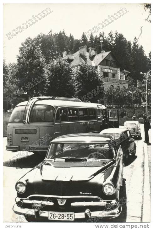 OLD CAR  AUTOMOBILIA BUS SKRAD CROATIA  - Vintage Old Photo Postcard - Toerisme