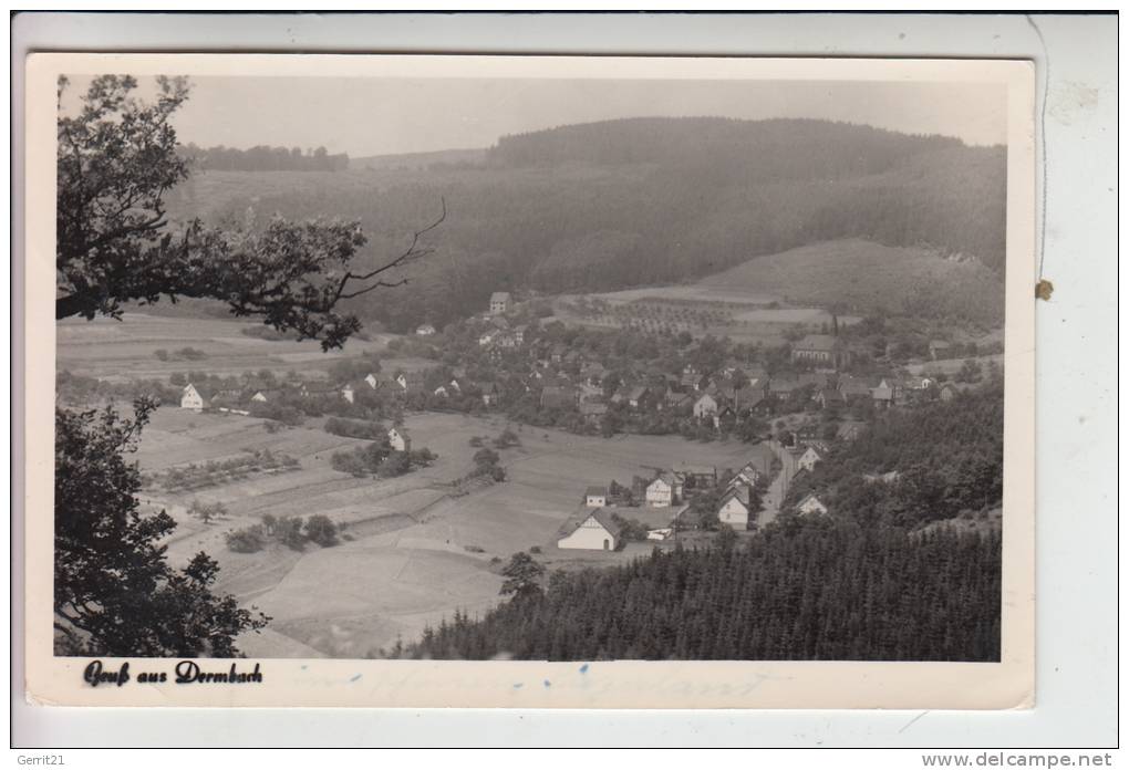 5241 HERDORF - DERMBACH, Ortsansicht 50er-Jahre - Altenkirchen