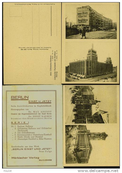 Berlin 1930: Ansichtskarten - Mappe Mit 6 Ansichtskarten Berlin Einst Und Jetzt! In Kupfertiefdruck Herausgegeben Von D - Schöneberg