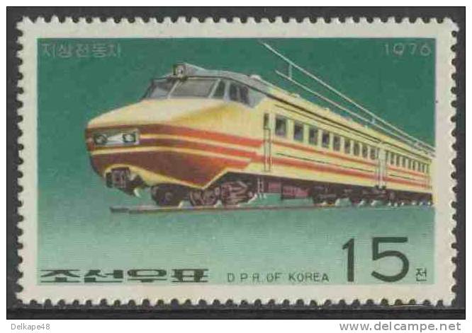 Korea North 1976 Mi 1558 ** Electric Locomotive / Triebwagen - Treinen