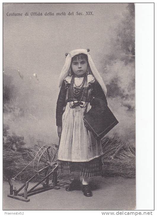 Offida-ascoli Piceno- Costume Della Meta' Del Secolo Xix-1910-testo Interessante - Altri & Non Classificati