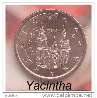 @Y@  Spanje  1 - 2  - 5  Cent   2004  UNC - Spagna