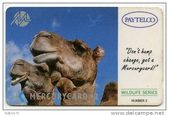 PHONECARD : MERCURYCARD / PAYTELCO £2 - WILDLIFE SERIES NUMBER 3 - Mercury Communications & Paytelco