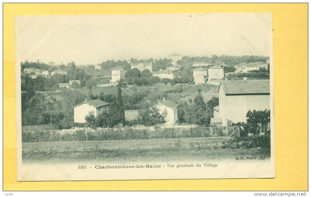 Charbonnières-les-Bains - Canton De Vaugneray - Vue Générale Du Village - Rhône  Dép.69  N° 1545 - Charbonniere Les Bains