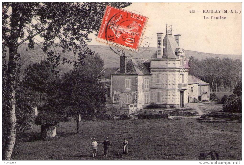 Rablay-sur-Layon..animée..belle Vue Du Manoir De La Cantine - Andere & Zonder Classificatie