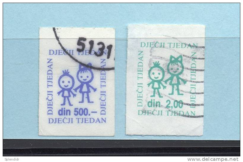 YUGOSLAVIA- CHARITY-KINDERWOCHE -1985 - Used Stamps