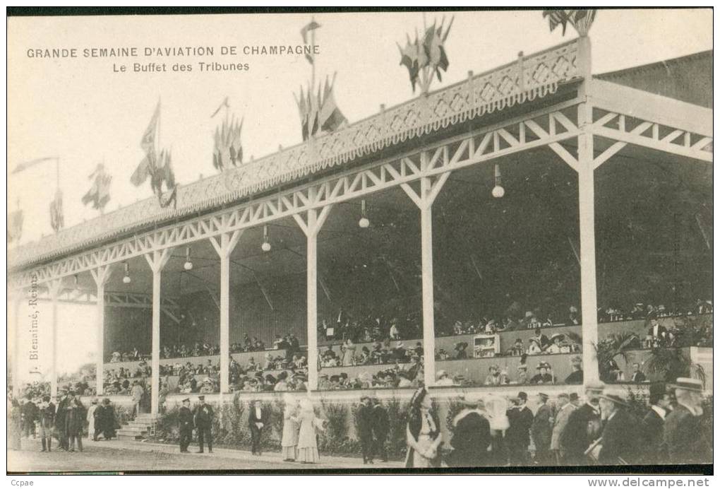 Semaine De Champagne -  Le Buffet Des Tribunes  (1909) - Demonstraties