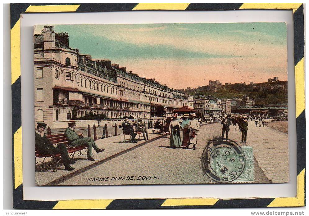 DOVER. - . MARINE PARADE. CIRCULEE EN 1909 - Dover