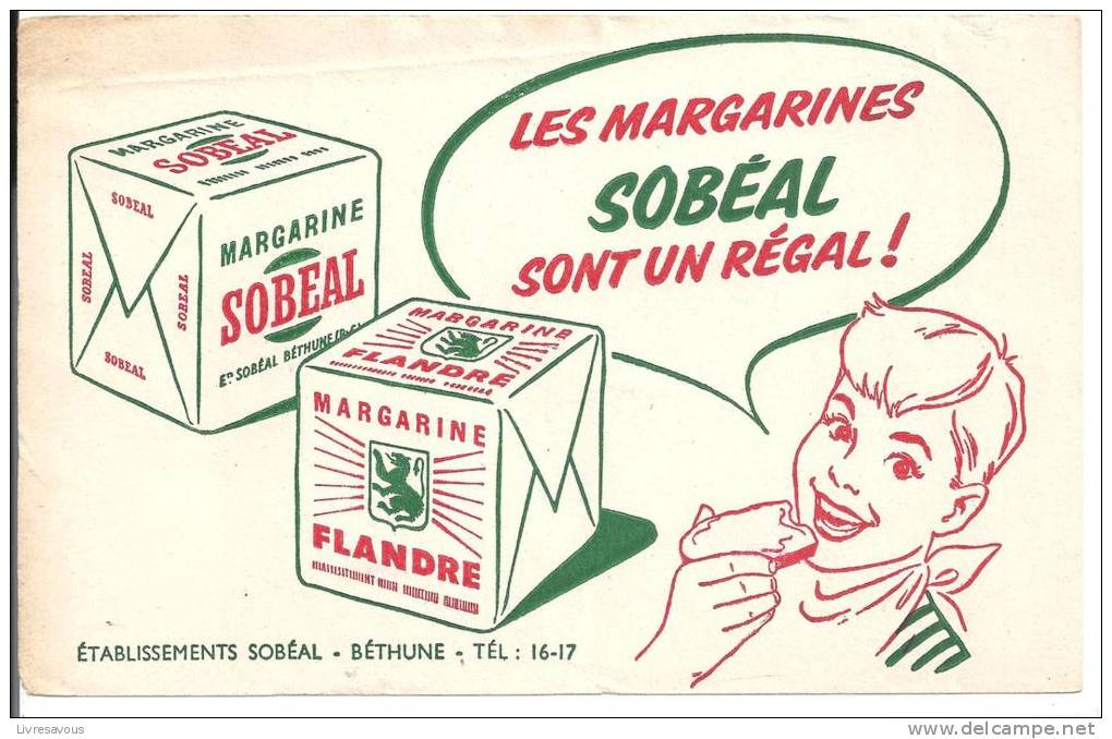 Buvard Margarine Les Margarines SOBEAL Sont Un Régal! - Leche