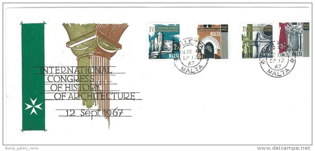 MALTA - FDC - ANNO 1967 - STORIA E ARCHITETTURA - Malta