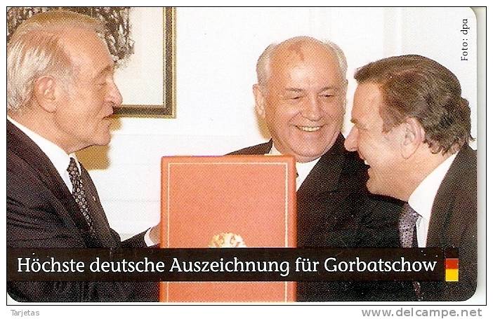 O 022 TARJETA DE ALEMANIA DE LA VISITA DE GORBACHEV DE TIRADA 500 (NUEVA-MINT) - O-Reeksen : Klantenreeksen