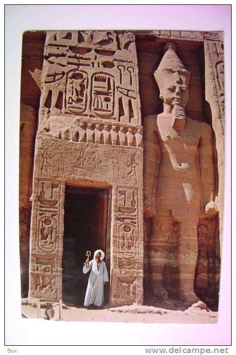 ABU SIMBEL  EGYPTE EGYPT  EGITTO  AFRICA   POSTCARD USED - Tempels Van Aboe Simbel