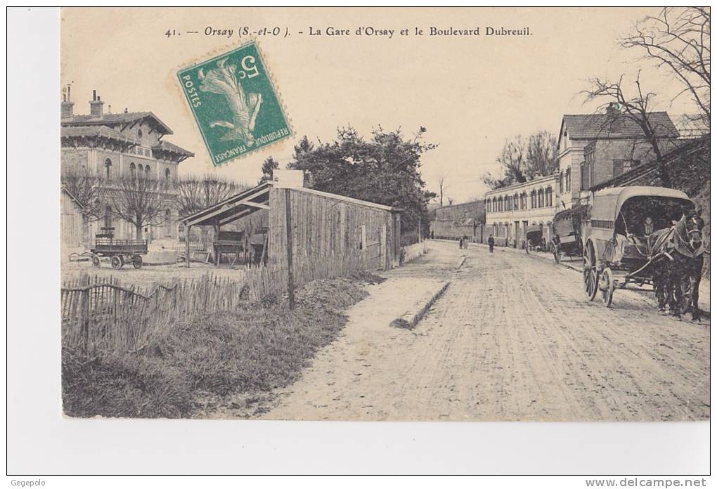 ORSAY - La Gare D'Orsay Et Le Boulevard Dubreuil - Orsay