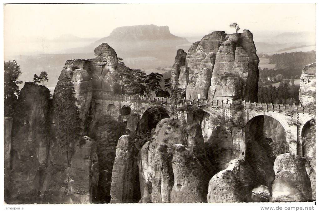 Basteibrücke Sächs. Schweiz - R-2 - Koenigstein (Saechs. Schw.)