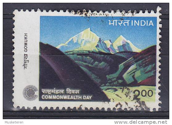 India 1983 Mi. 949    1.00 (R) Commonwealth-Tag Day Gangotri-Glatscher - Gebruikt