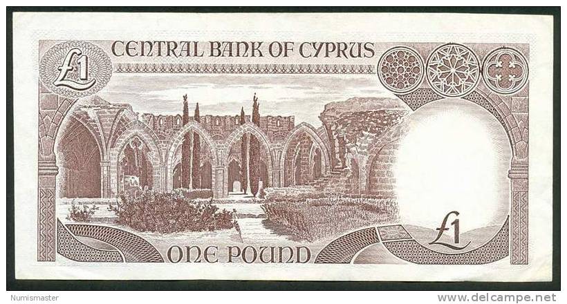 CYPRUS , 1 LIRA 1.4.1987. P-53a , XF - Cyprus