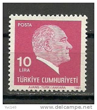 Turkey; 1981 Regular Issue Stamp - Unused Stamps