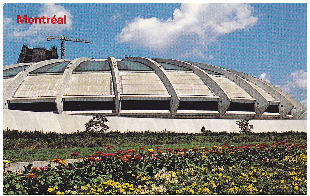 Flower Garden, Exterior View, Stadium Of The XXIst Olympiads, Montreal, Quebec, Canada, PU-1986 - Montreal