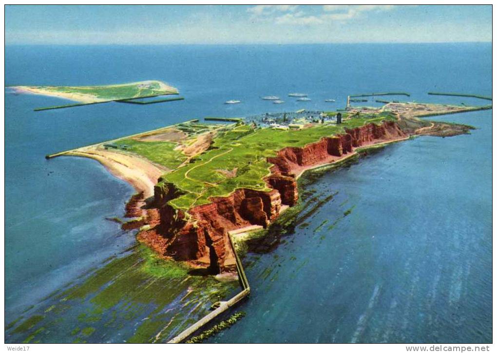 01326 HELGOLAND -  Luftaufnahme Von Nordwesten Auf Insel Und Düne - Helgoland