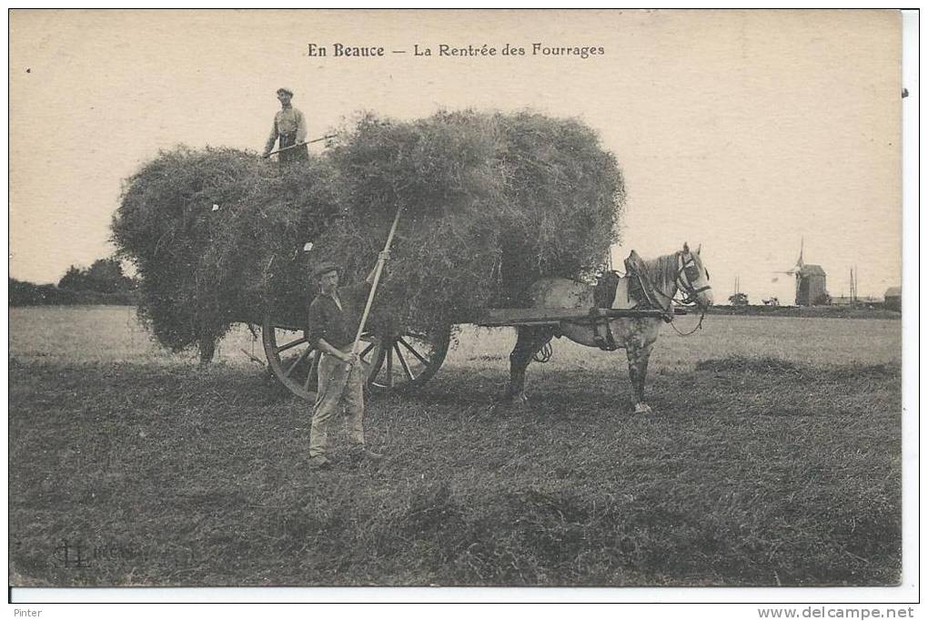 En Beauce, La Rentrée Des Fourrages -  MOULIN A VENT - Autres & Non Classés