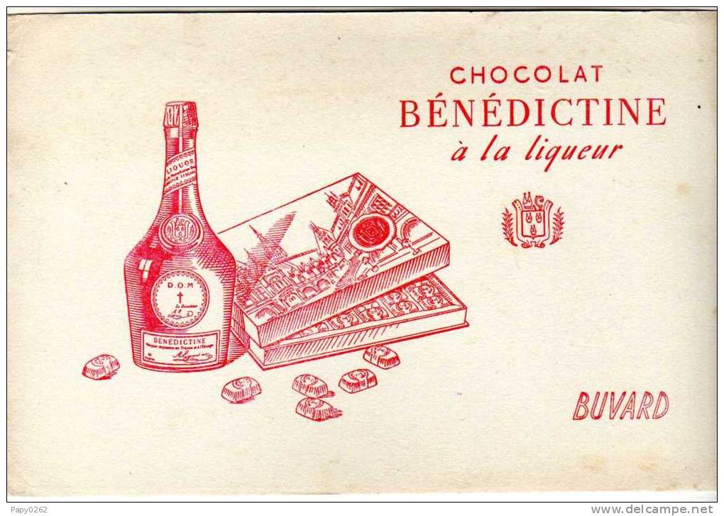 779B)- BUVARD - PUB -CHOCOLAT BENEDICTINE - Kakao & Schokolade