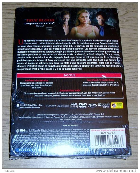 True Blood Intégrale De La Saison 4 Dvd Zone 2 Vf / Vostfr Anna Paquin 2011 - TV Shows & Series