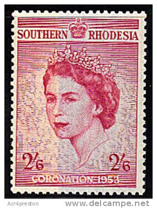 Zw0077 Southern Rhodesia 1953, SG7, Coronation, Mounted Mint - Rhodésie Du Sud (...-1964)