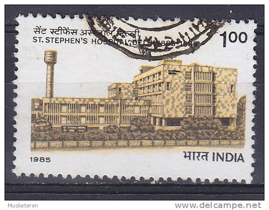 India 1985 Mi. 1036     1.00 (R) St.-Stephens-Hospital, Delhi - Gebruikt