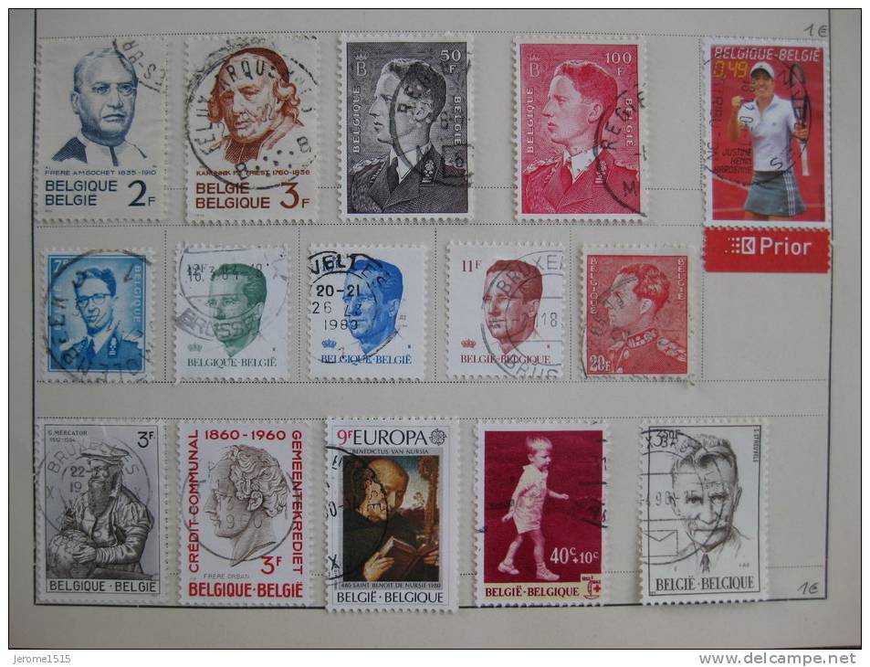 Timbres Belgique : Personnalités - Sammlungen