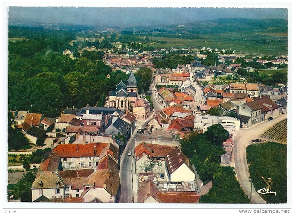 Cpsm: 51 MAREUIL SUR AY (ar. Reims) Vue Générale Aérienne - Mareuil-sur-Ay