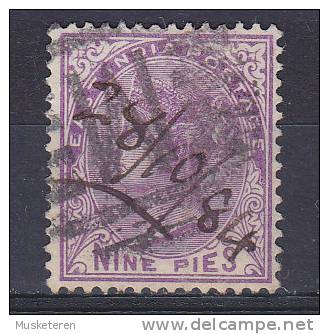 India 1874 Mi. 27     9 P Queen Königin Victoria (Soldatenbriefmarke) - 1858-79 Crown Colony