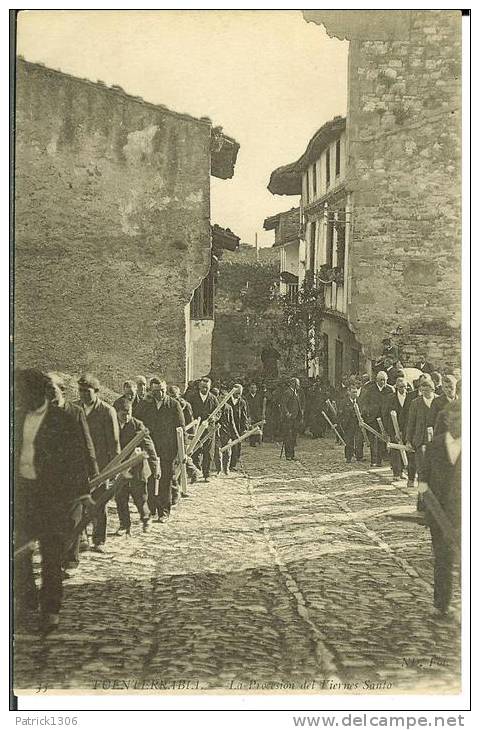 CPA  FONTARRABIE FUENTARRABIA, La Procesion Del Viernes Santo  7526 - Andere & Zonder Classificatie