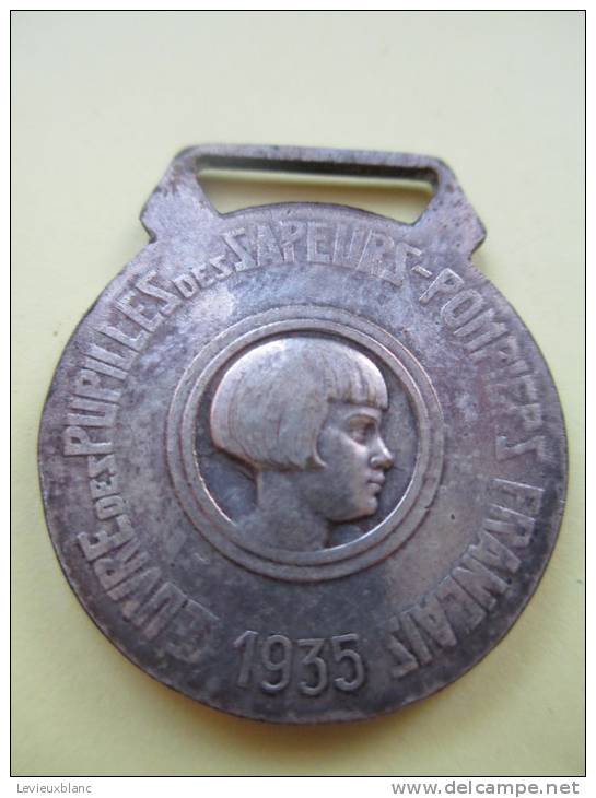 Petite Médaille De L´Oeuvre Des Pupilles Des Sapeurs Pompiers Français/ 1935     D138 - Feuerwehr