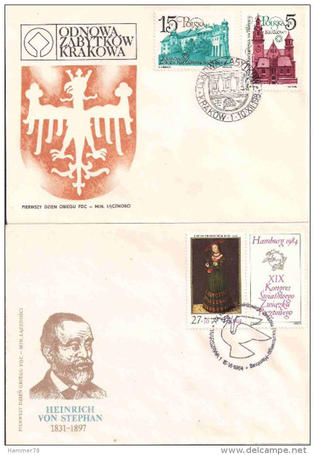 POLAND 1982-86 CENTENARY OF DISCOVERY OF TUBERCLE BACILLUS & OTHERS 4items FDC - FDC