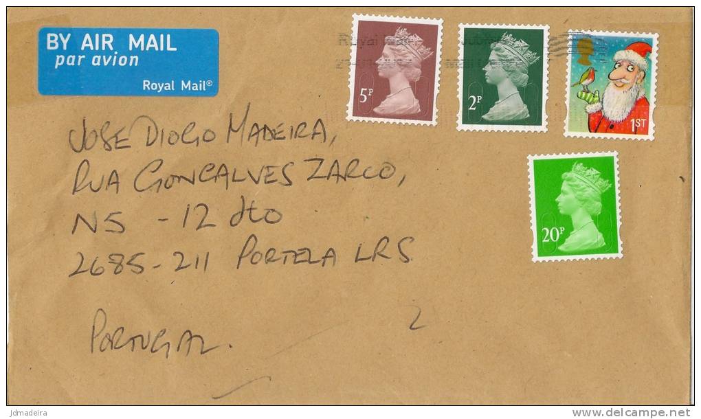 UK Cover With Christmas Stamp - Cartas & Documentos