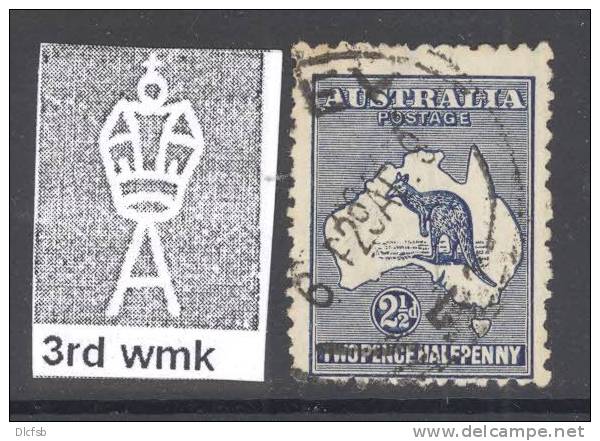 AUSTRALIA, 1915-27 2.5d Deep Indigo FU, Cat  £8.50 - Gebruikt