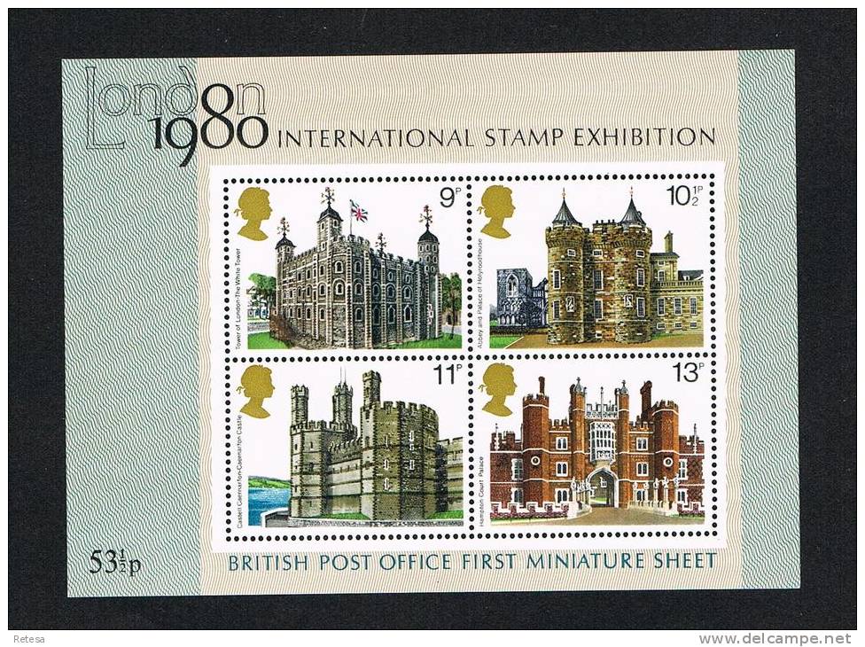 GREAT BRITAIN  BLOK  INTERNATIONAL STAMP EXHIBITION  LONDON  1980 -  1978 ** - Blocchi & Foglietti